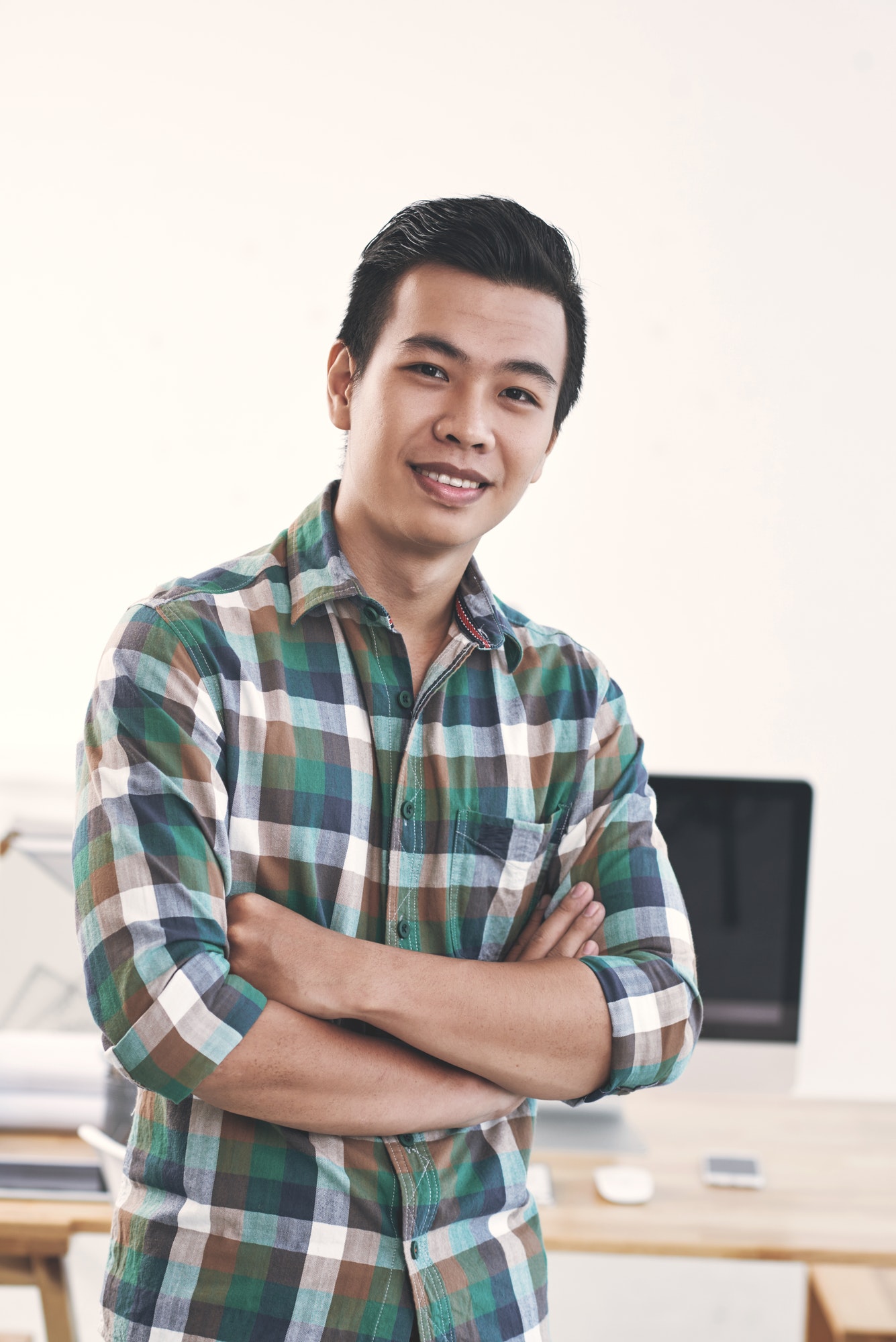 Handsome Asian man